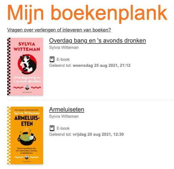 Boeken van bibliotheek naar eReader