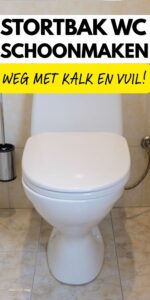 stortbak wc schoonmaken
