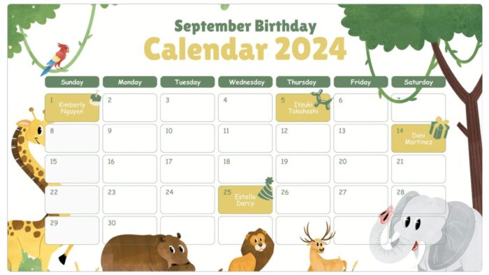 verjaardagskalender diy