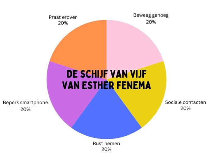 de mentale schijf van vijf
