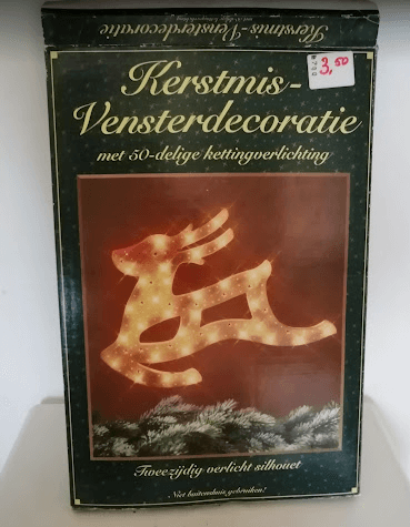 Kringloopvondst: Kerstmis raamdecoratie! 2 rendier