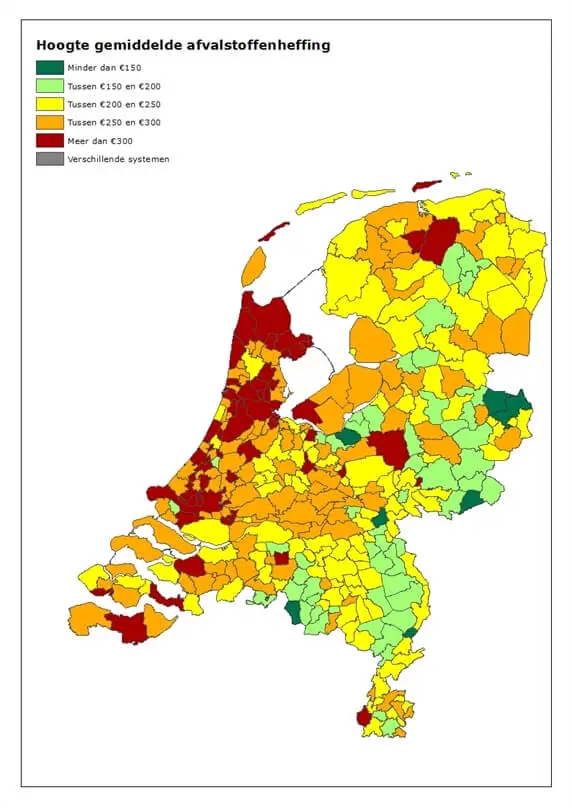 Goed scheiden loont: afval kosten gemeente 2 hoogteheffing2020