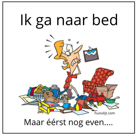 ik ga naar bed