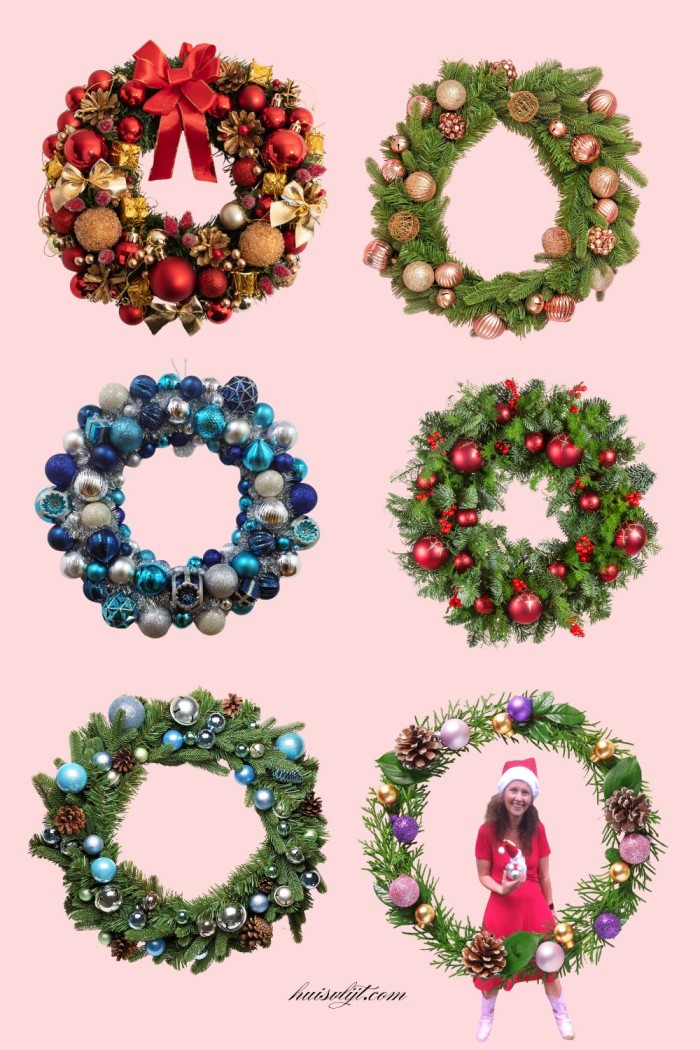 kerstkransen met ballen