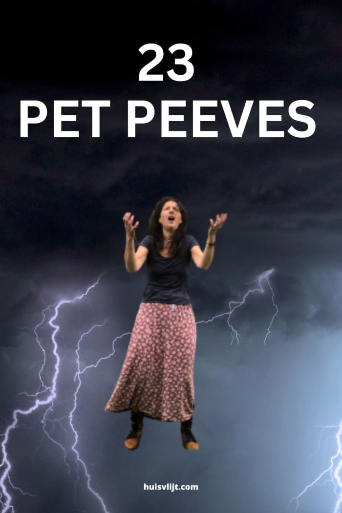 pet peeves list