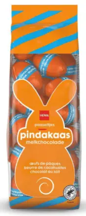 paaseitjes met pindakaas