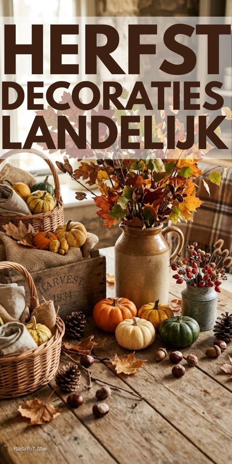 Landelijke herfstdecoratie: 15 ideeën voor binnen en buiten 1 herfst decoratie landelijk