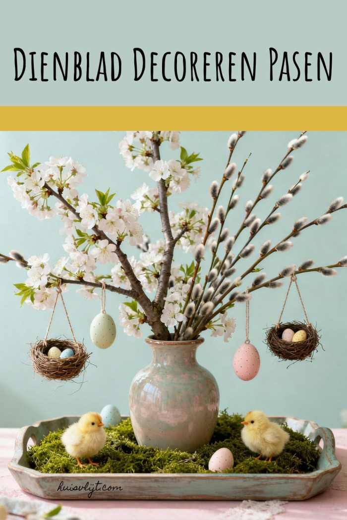 dienblad decoreren pasen