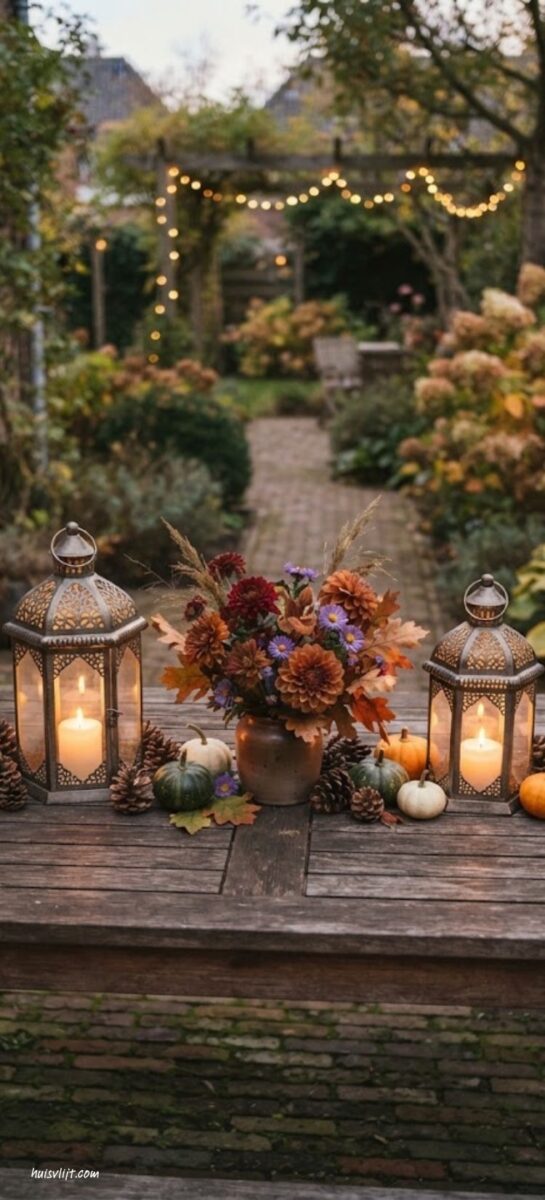 Herfst decoratie voor buiten: zo maak je je voordeur en tuin herfstklaar 5 herfst decoratie buitentafel