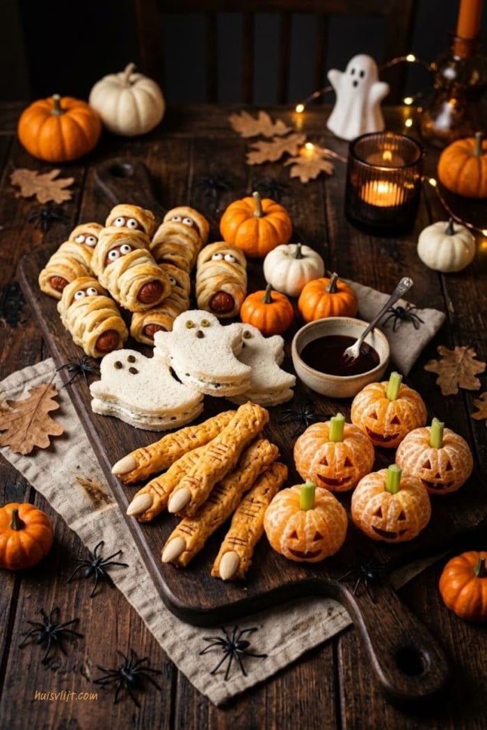 Een Halloween hapjesplank maken 3 halloween hapjesplank