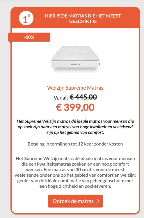 goed matras