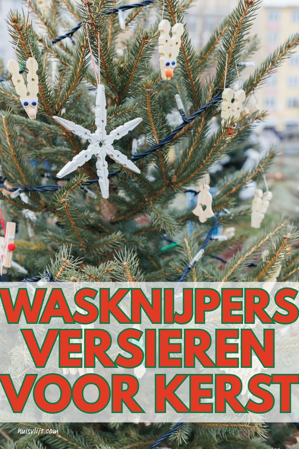 Wasknijpers knutselen en meer: 12 handige toepassingen(niet alleen voor de was!) 2 wasknijpers versieren kerst