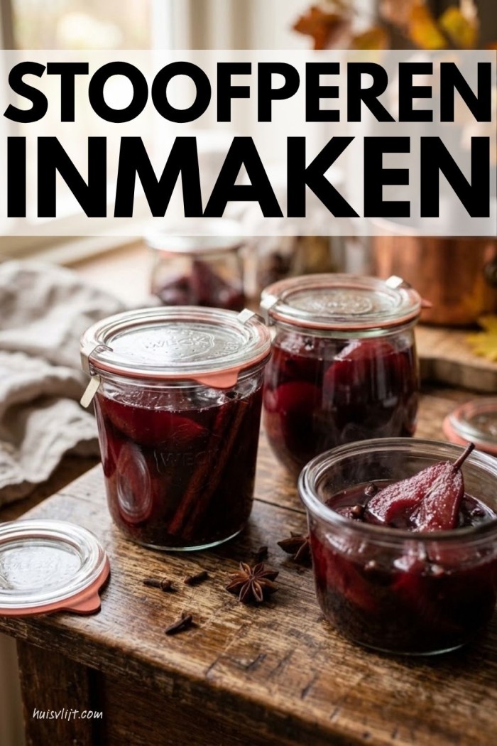 Stoofperen recept: klassiek, uit de slowcooker én inmaken 6 stoofperen inmaken