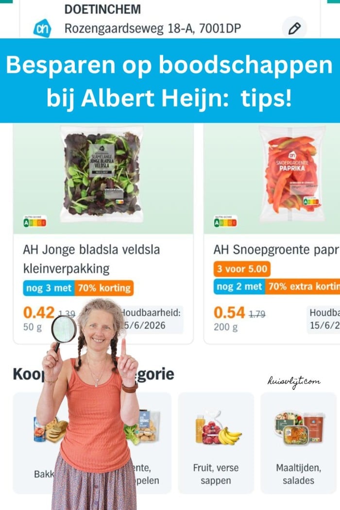 besparen op boodschappen bij ah