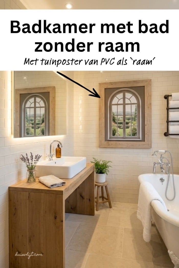 badkamer met bad zonder raam