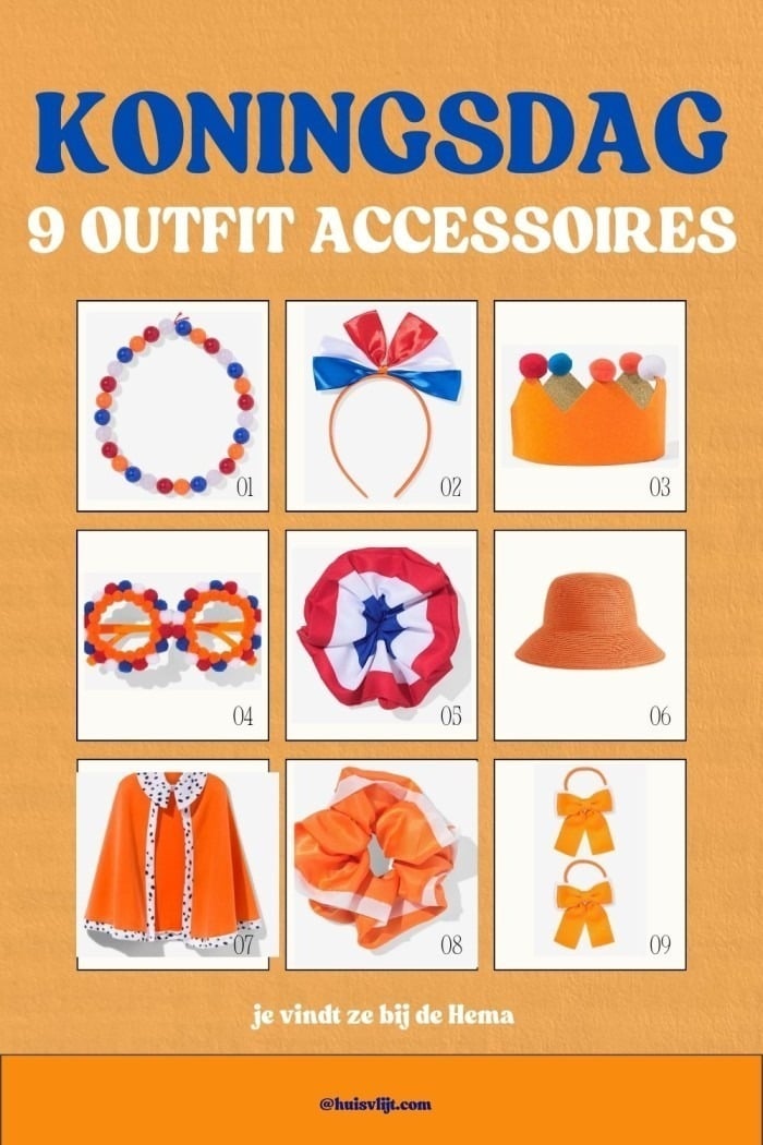 koningsdag outfit accessoires
