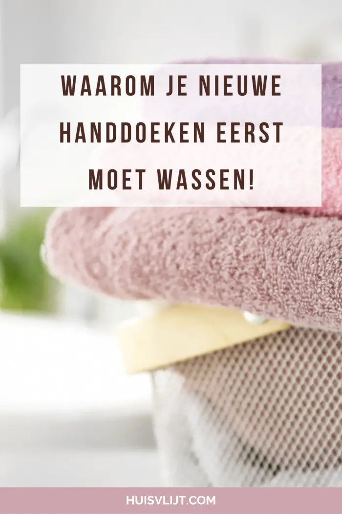 nieuwe handdoeken wassen