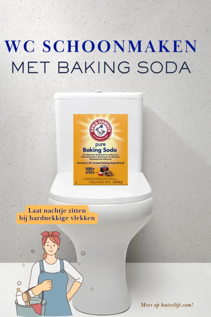 wc schoonmaken met baking soda
