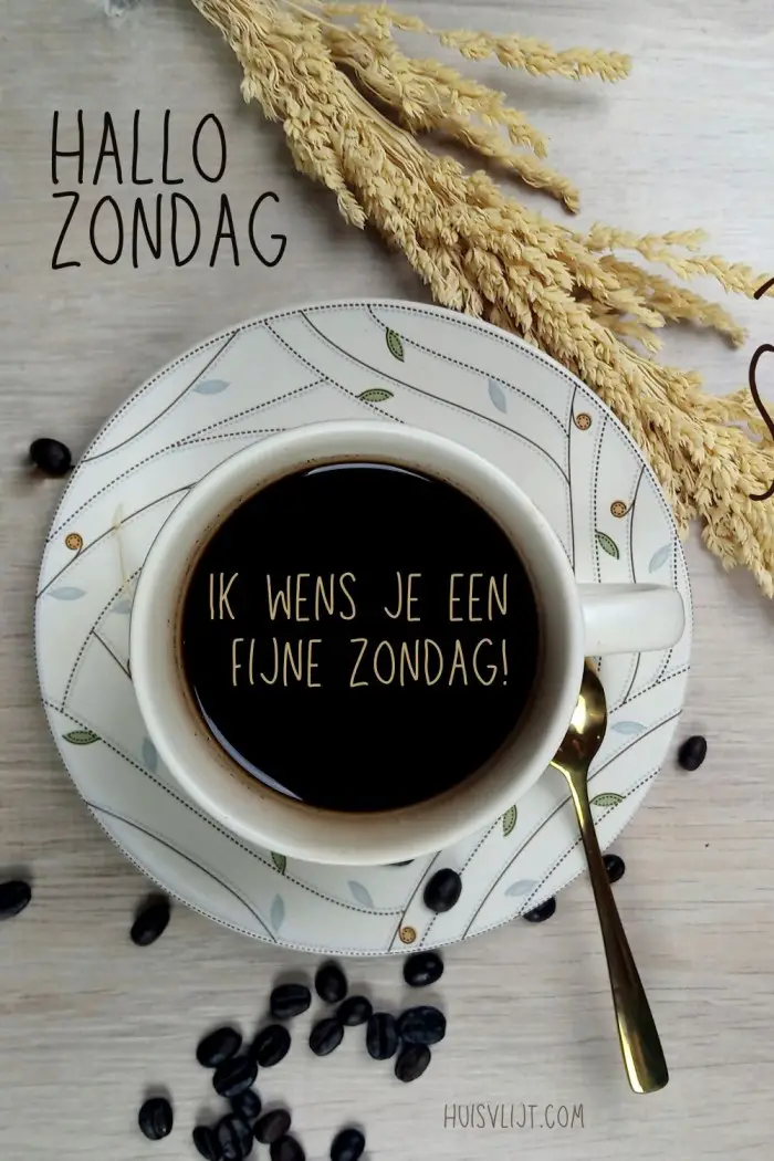 zondag goedemorgen koffie