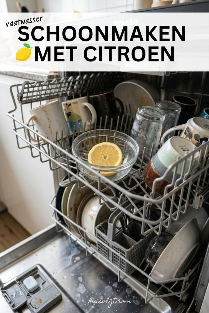 Vaatwasser reinigen? 5 slimme tips uit grootmoeders tijd (Oma weet raadt!) 3 vaatwasser schoonmaken met citroen