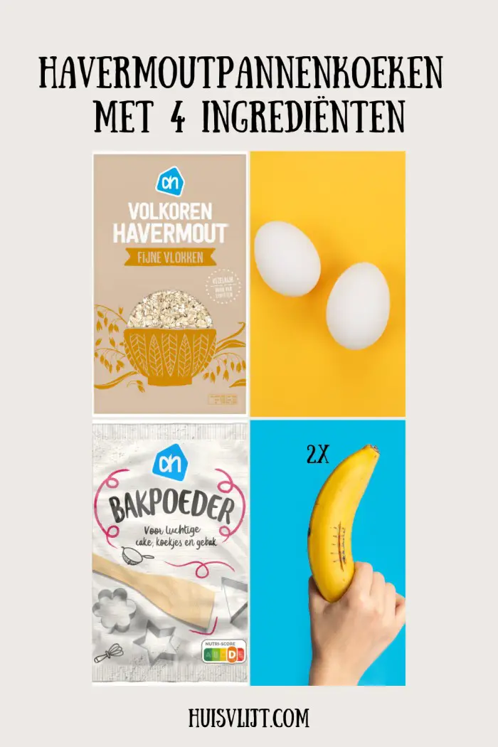 Havermoutpannenkoeken met 4 ingrediënten Huisvlijt