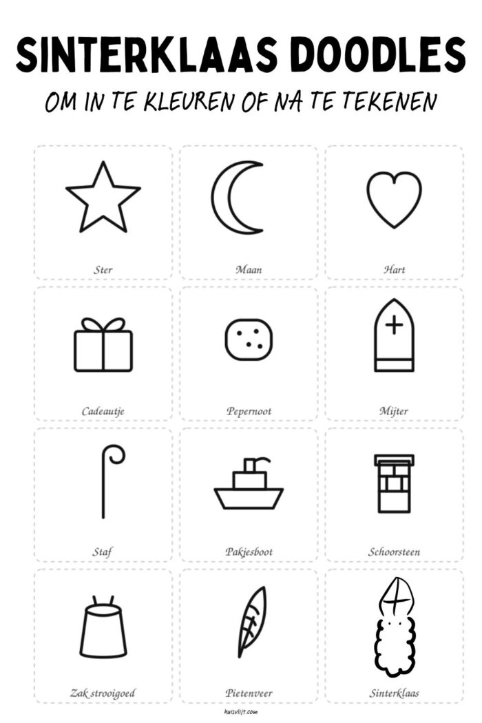 sinterklaas doodles inspiratie