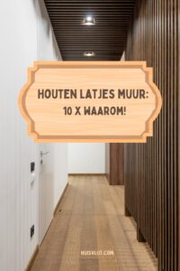 houten latjes muur