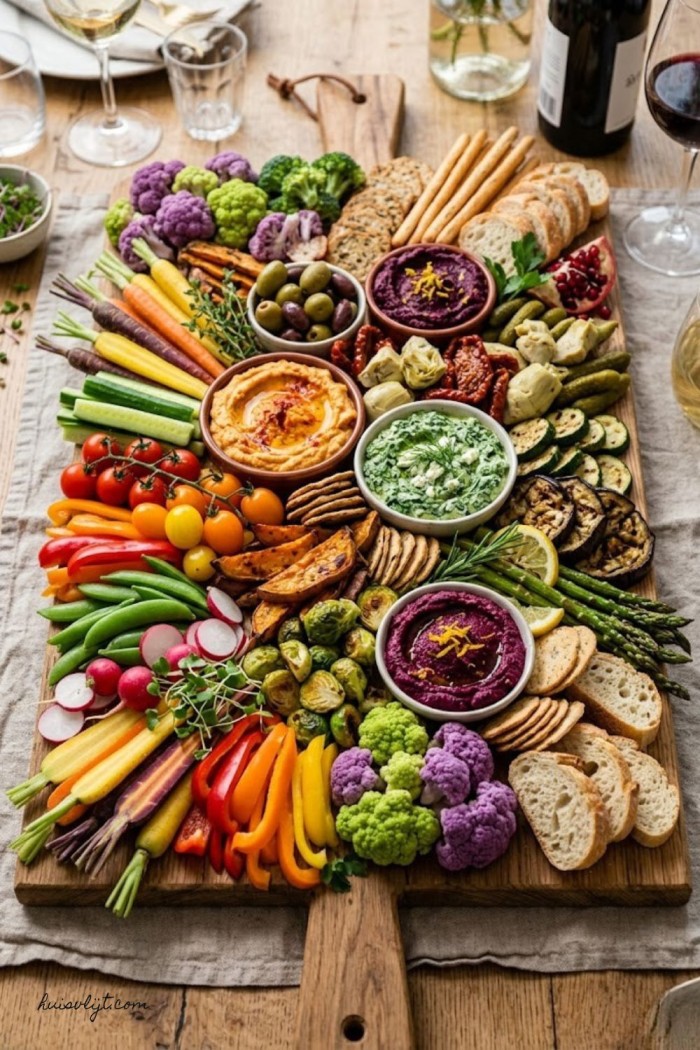 gezonde borrelplank verjaardag