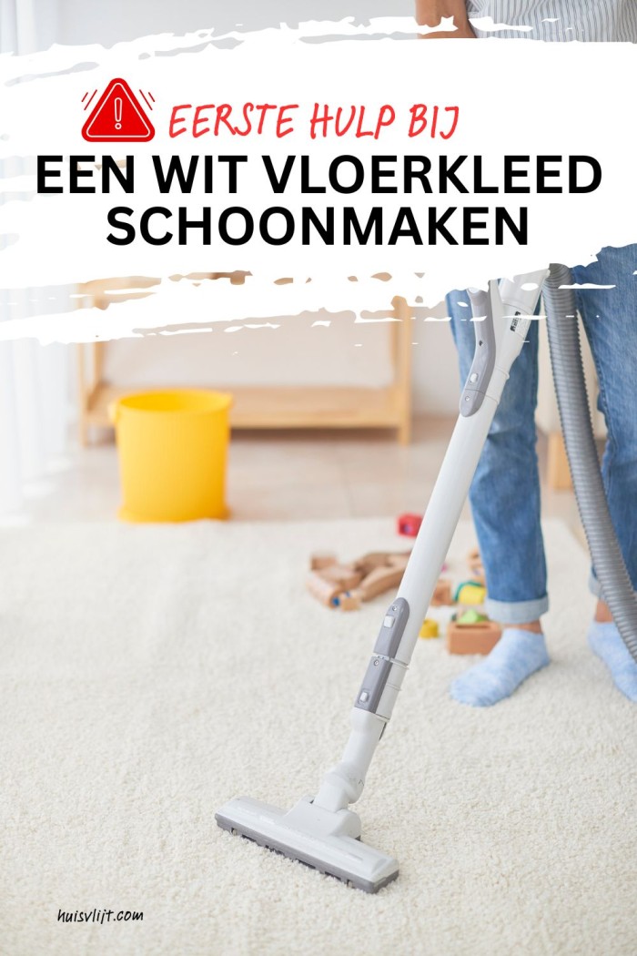 Wit vloerkleed schoonmaken: zo doe je het zonder vlekken of verkleuring 3 wit vloerkleed schoonmaken
