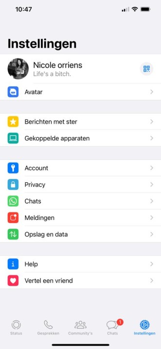 blauwe whatsapp vinkjes uitzetten