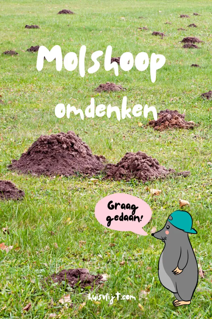 mol in de tuin