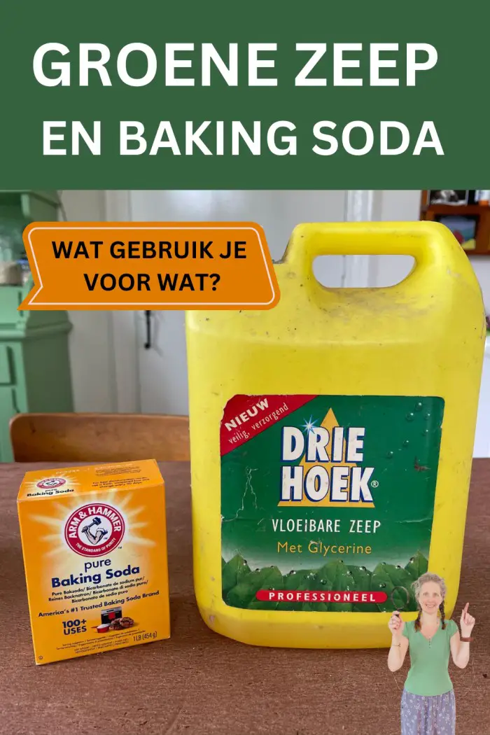 groene zeep en baking soda