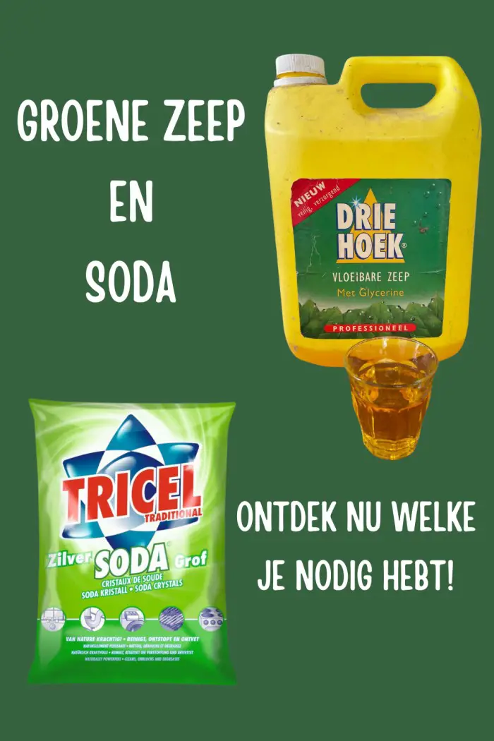 groene zeep en soda