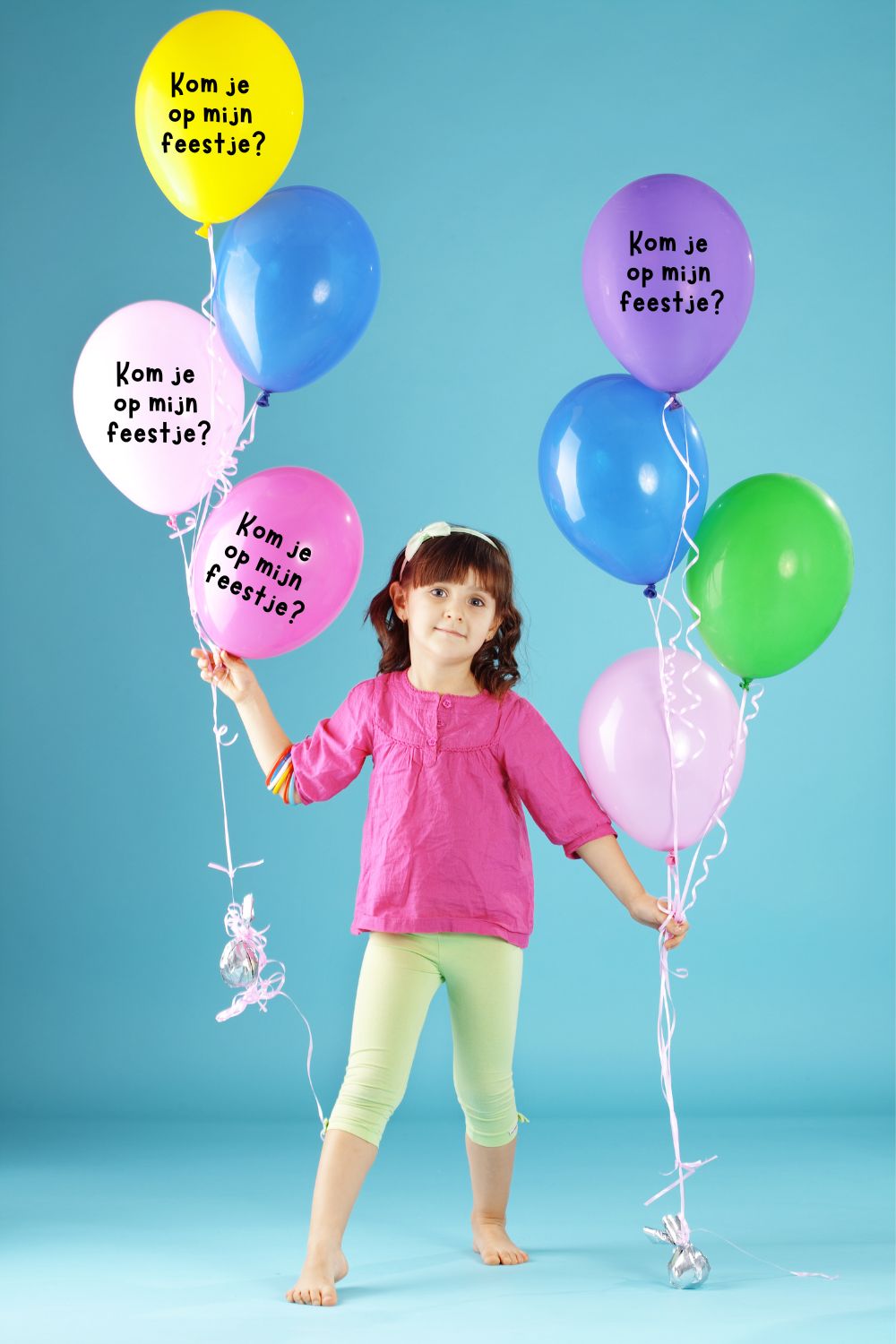uitnodiging kinderfeestje ballon