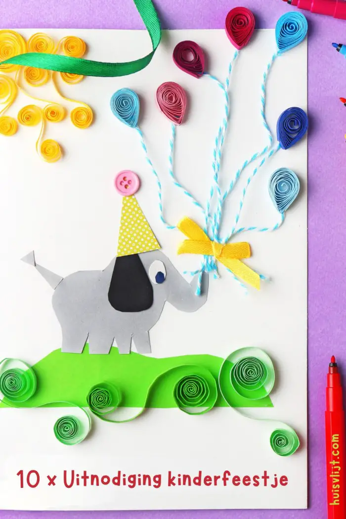 zelf kinderfeestje uitnodigingen maken
