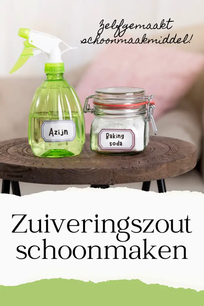 zuiveringszout schoonmaken