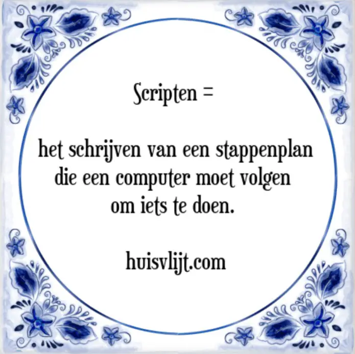 wat is scripten