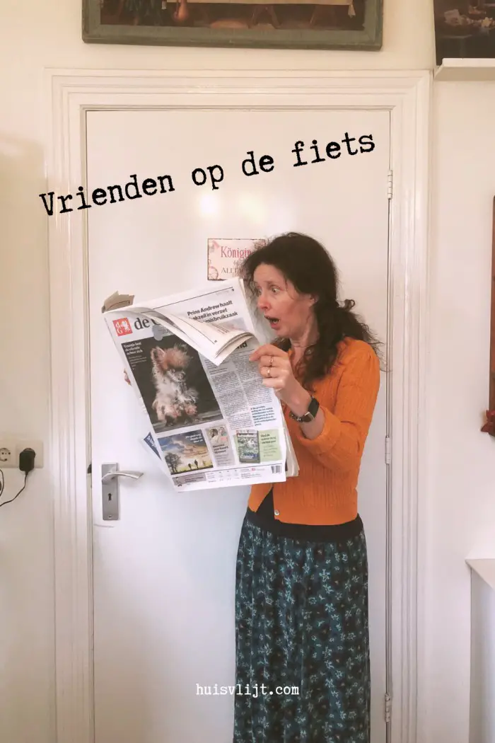 vrienden op de fiets