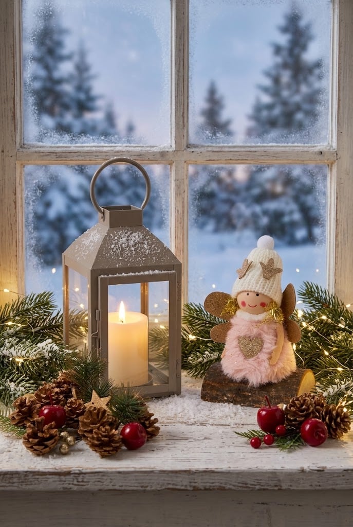 Kerst vensterbank decoratie: zo maak je het sfeervol 4 kerst decoratie ideeen