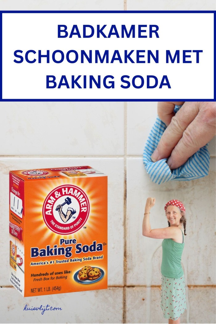 badkamer schoonmaken met baking soda
