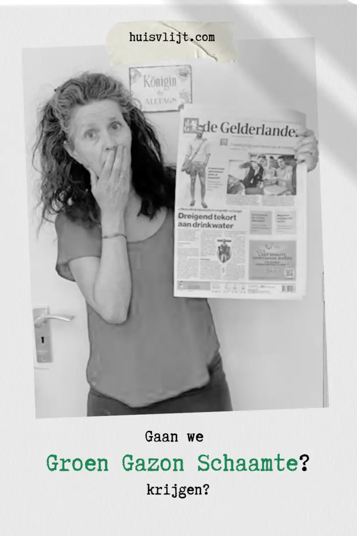 minder water gebruiken