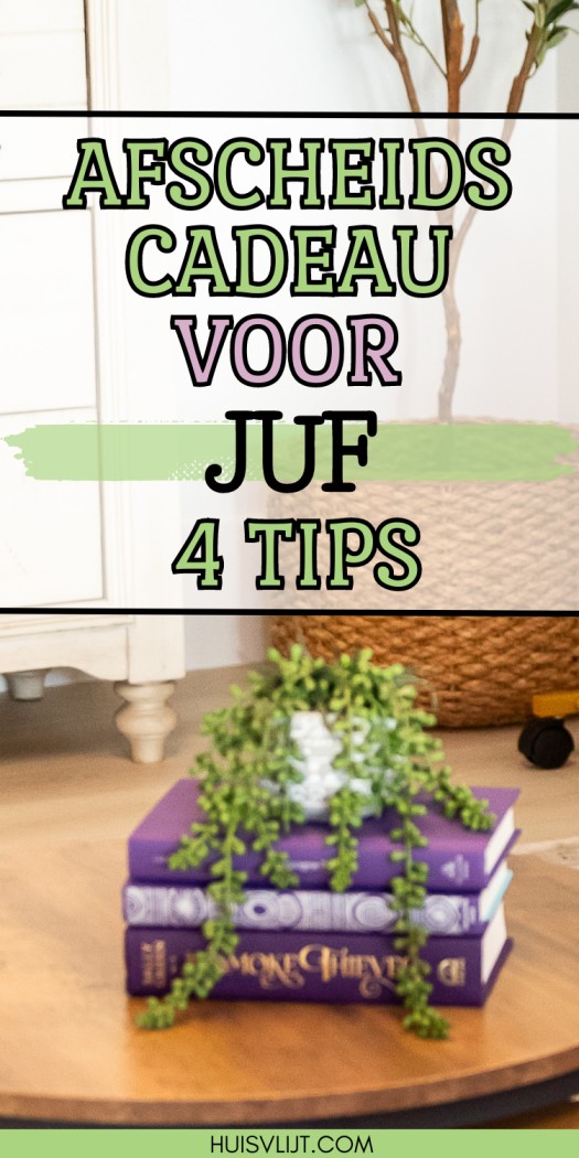 cadeautje juf einde schooljaar