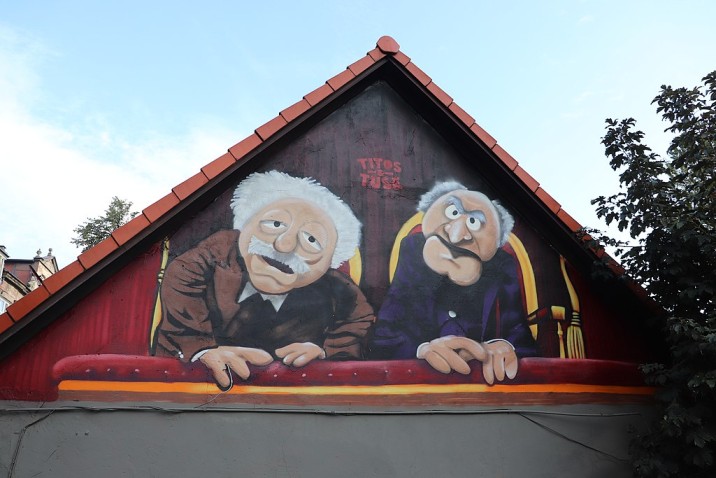 Gdansk mural Muppety