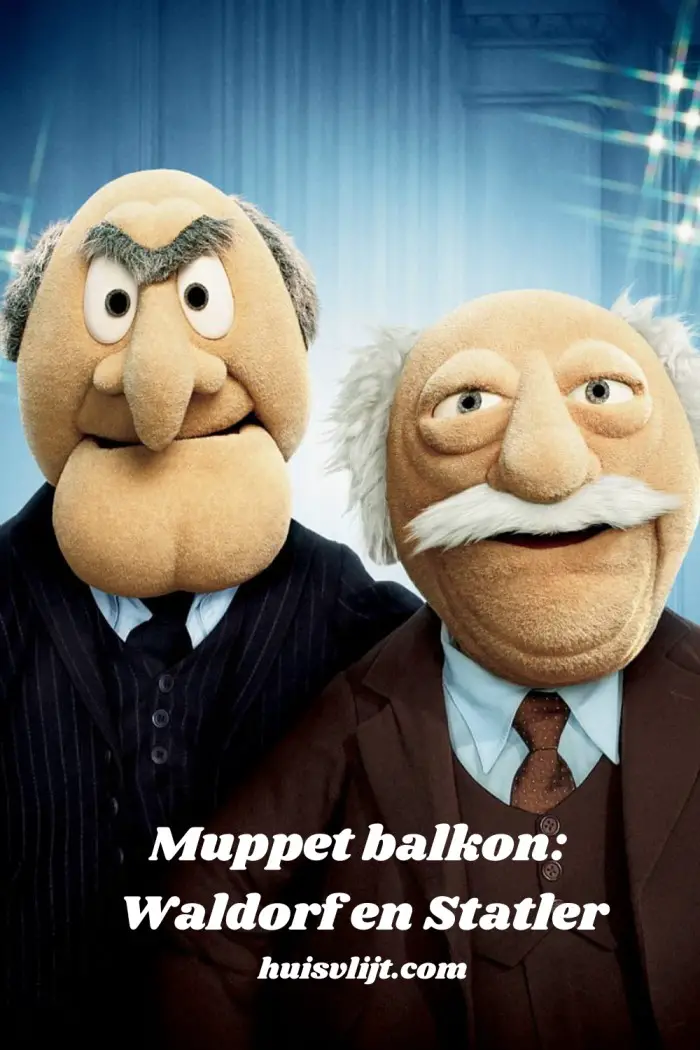 Muppet balkon: Waldorf en Statler sinds 1976!