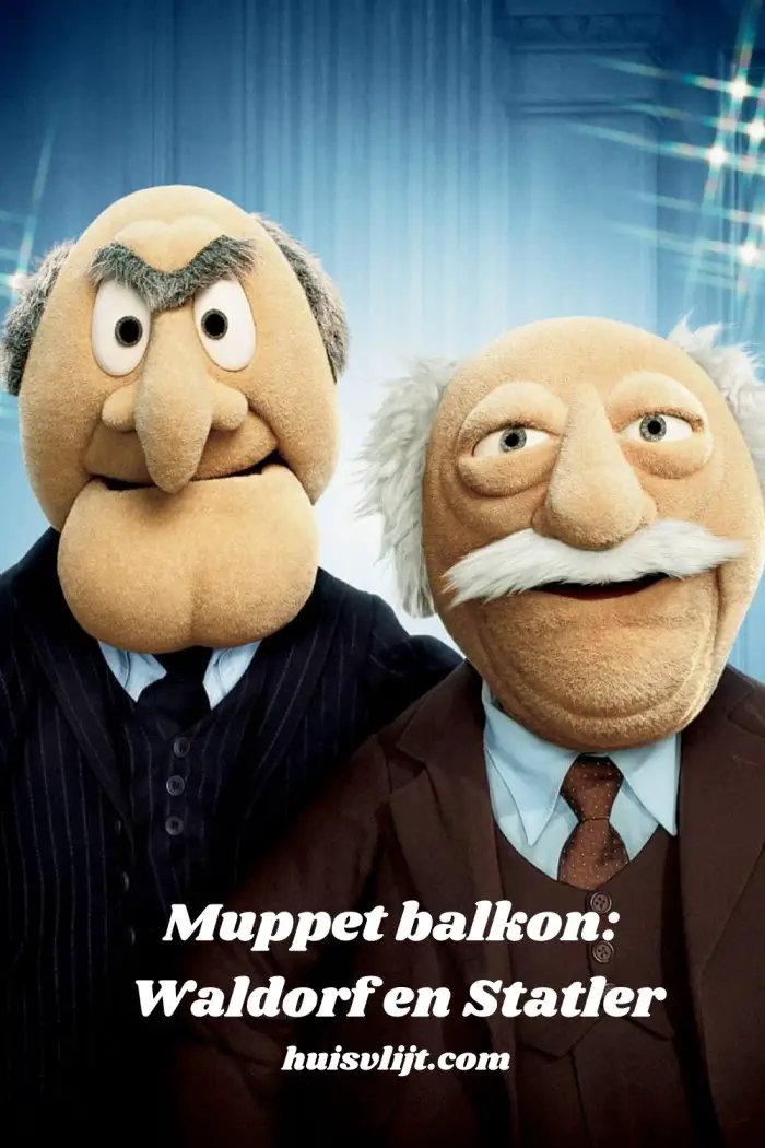 Muppet balkon: Waldorf en Statler sinds 1976! 1 muppet balkon waldorf en statler