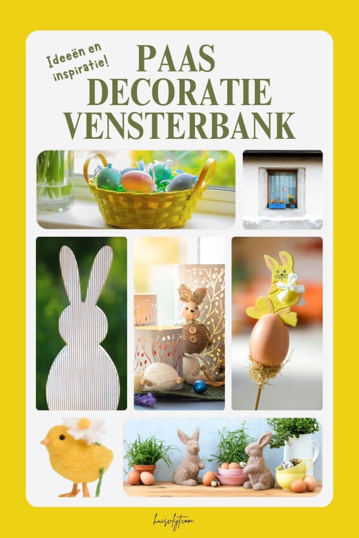 paasdecoratie vensterbank