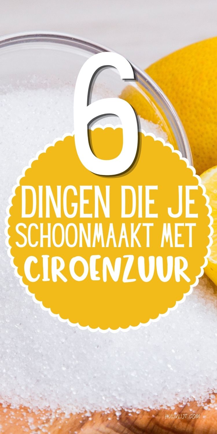 schoonmaken met citroenzuur