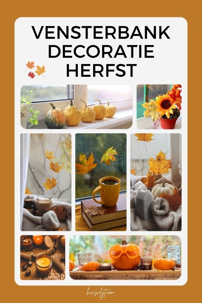 vensterbank decoratie herfst