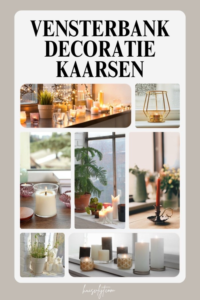 vensterbank decoratie kaarsen