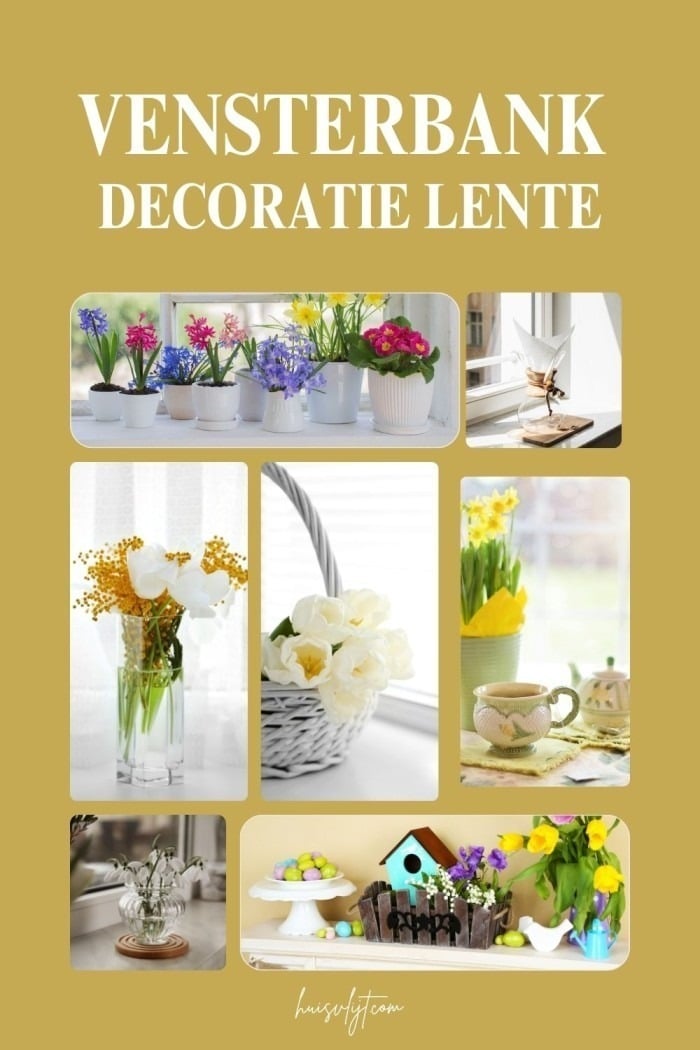 vensterbank decoratie lente